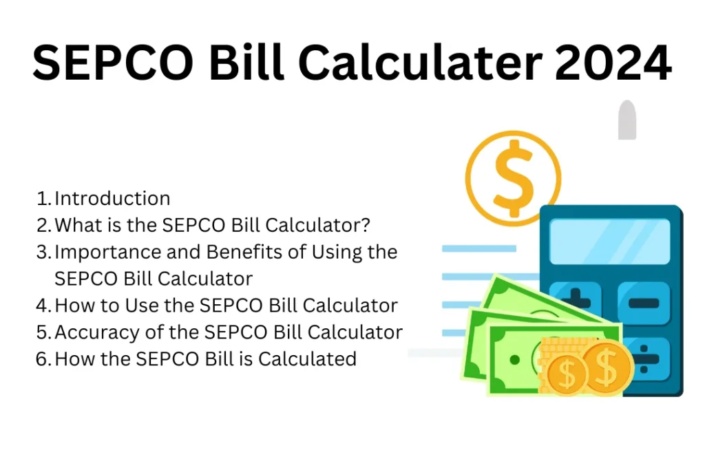 SEPCO Bill Calculator