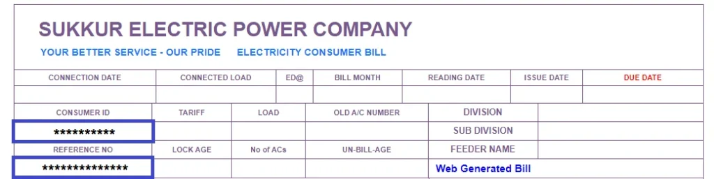 Sepco Online Bill Reference Number